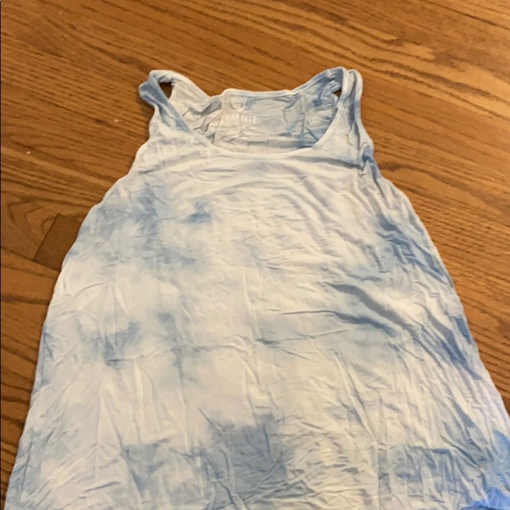 Blue and White Soft and Sexy AEO Tank Top